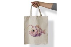 Cute Anglerfish Deep Sea Lantern Marine PNG Summer Aquatic Product Image 7