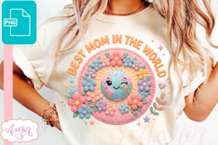 Best Mom in the world Sublimation Design | Mother's Day PNG Product Image 2