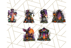 Enchanted Graveyard Halloween PNG Clipart Product Image 7