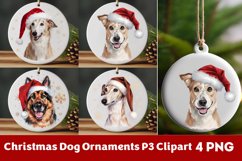 Breeds Of Christmas Dog Ornaments Clipart PNG Product Image 1