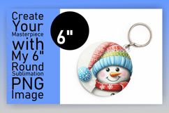 Sophisticated Round Design for Coasters , Snowman Product Image 1