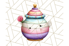 Princess Tea Party PNG Clipart with Teacups &amp; Fancy Treats Product Image 3