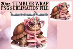 Magical mornings 20oz tumbler wrap, Turtle Product Image 1