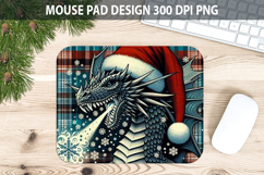 Christmas Dragon Mouse Pad Sublimation - Animal PNG Desig Product Image 1