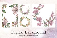 Flower Pattern Background Wallpaper Digital Paper_59 Product Image 1
