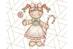 Gingerbread People Clipart, Cute Cookie PNG Illustrations Product Image 3
