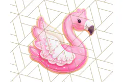 Summer Iced Cookie Clipart PNG, Cute Tropical Cookies Product Image 3
