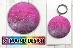 Radiant Blossom Leopard Sublimation : Keychain, Coaster Product Image 1
