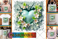 Joyful PNG Designs for Gifts, 3D Heart Product Image 1