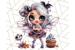 Halloween Fairy Clipart PNG, Cute Chibi Fairy Art Clip Art Product Image 3