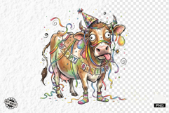 Whimsical Birthday Farm Animals PNG Clipart Product Image 1