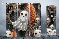 4 Halloween Tumbler Wrap Sublimations, 20 oz Product Image 4