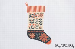 Scandinavian Folk Art Winter Clipart PNG Product Image 1