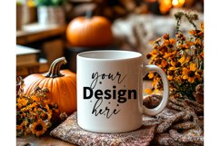Thanksgiving 11oz white blank Coffee Mug Mockup Product Image 1