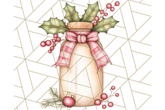 Christmas Cottagecore Kitchen Clipart PNG, Holiday Decor Product Image 3
