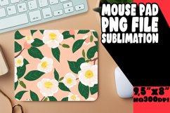 Watercolor Spring Blossom Mouse Pad Design PNG Product Image 1