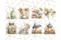 Dreamy Nature Clipart PNG, Whimsical Forest Elements Product Image 3