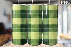 Green Plaid Tumbler Wrap - High Quality 300 Dpi Product Image 1