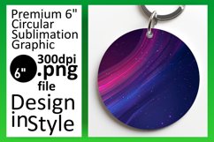 Eye-Catching Gradient Sublimation Round Design Art Product Image 1