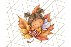 Fall Fairy Clipart PNG, Autumn Fairy People With Wings Product Image 3