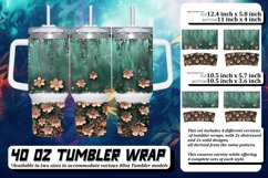 Twinkling Floral Leopard Wrap 40oz Product Image 1