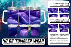 Vibrant Inflated Pattern Sublimation 40oz Tumbler Product Image 1