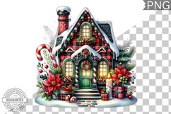 Christmas House Sublimation - Clipart PNG Design Product Image 1