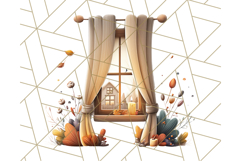 Cottagecore Halloween Clipart Cozy PNG, Autumn Fall Png Product Image 3
