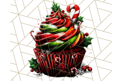 Christmas Cupcake PNG Clipart, Cute Food PNG, Holiday Treat Product Image 3