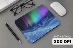 Winter Wonderland Snowflake PNG, Icy Tree Mouse Pad Design Product Image 1