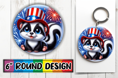 Blissful Circle Ornaments PNG, USA Animals Product Image 1
