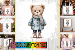 Dazzling TOTE BAG Gift Ideas PNG, Teddy Bear Product Image 1