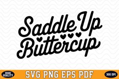 Saddle up Buttercup SVG Design | SVG Cut files Product Image 1