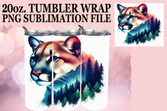 Cheerful escapes 20oz tumbler wrap, Animals Art Product Image 1