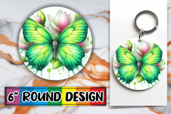Whimsical Circle Ornaments Design, Butterfly Product Image 1