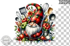 Christmas kitchen Gnome Sublimation - Clipart PNG Design Product Image 1