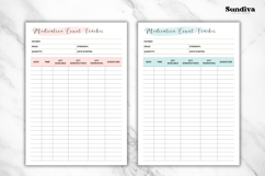 Medication Count Tracker Printable 2 | Medication Log Product Image 3