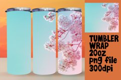 Gradient Tumbler Wrap with Vibrant Sublimation Design 20oz Product Image 1