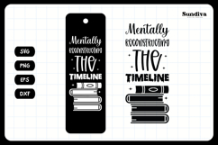 True Crime Bookmark Saying SVG | Mentally Recronstructing Product Image 3