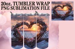 Woodland Wonder Tumbler Sublimation - 3D Heart Frame Product Image 1