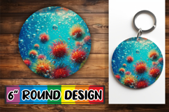 Timeless Circle Car Coasters PNG, 3D Fruits Product Image 1