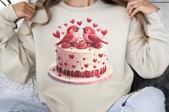 Cute Watercolor Valentines Day Clipart PNG Product Image 1