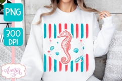 Retro Summer coastal T-shirt sublimation design Product Image 3