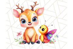 Cute Animal Friends Clipart PNG, Bright Spring Animal Duos Product Image 3