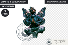 Steampunk Rococo Fairy Clipart, fantasy Fae Graphic Product Image 1