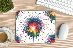Happy New Year PNG Mouse Pad,Festive New Year's Eve 2026 PNG Product Image 1