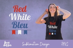 Red White Bleu Bastille Day French Sublimation Design Paris Product Image 1