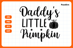 Funny Halloween Dog Bandana Quote SVG | Daddy&#039;s Pumpkin Product Image 3