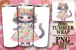 Whisker Whimsy: Tumbler Wrap Cat Lover Product Image 1