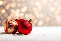 Christmas Lights Background, Winter Background PNG Product Image 1